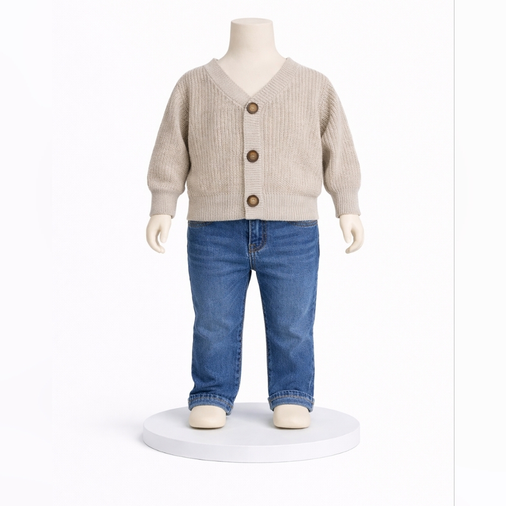 Cozy Knit Cardigan with Button Closure